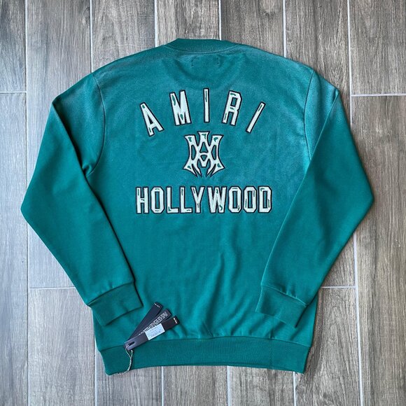 Amiri Men Green Color Crewneck Sweaters - Picture 2 of 7